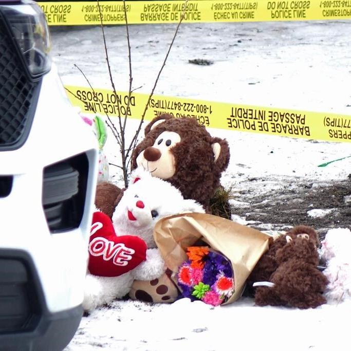 Vigil outside burned northern Manitoba home mourns loss of four kids